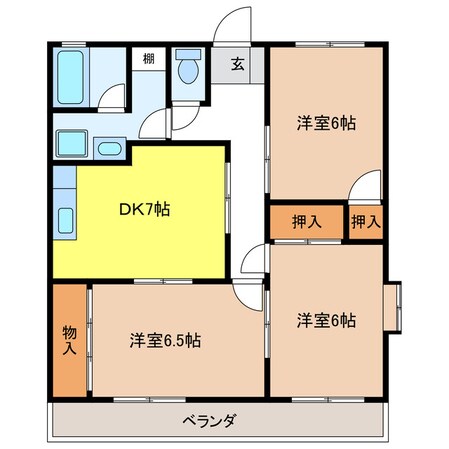 エステート上松の物件間取画像